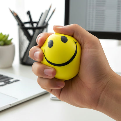 Soft Foam Smiley Toy Ball (1 Pc)