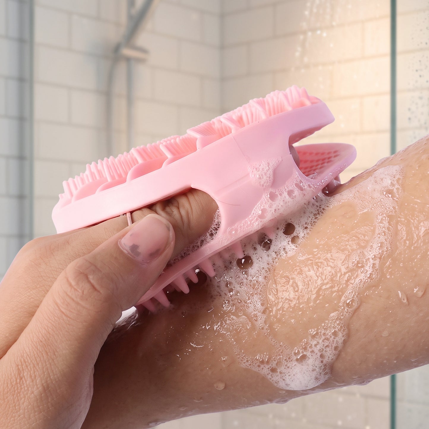 Soft Silicone Body Bath Scrubber Back Brush For Shower Cleaning And Massage (1 Pc)