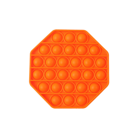 Wukusy premium hexagon-shaped silicone Pop It fidget toy with colorful bubbles for stress relief and sensory fun.