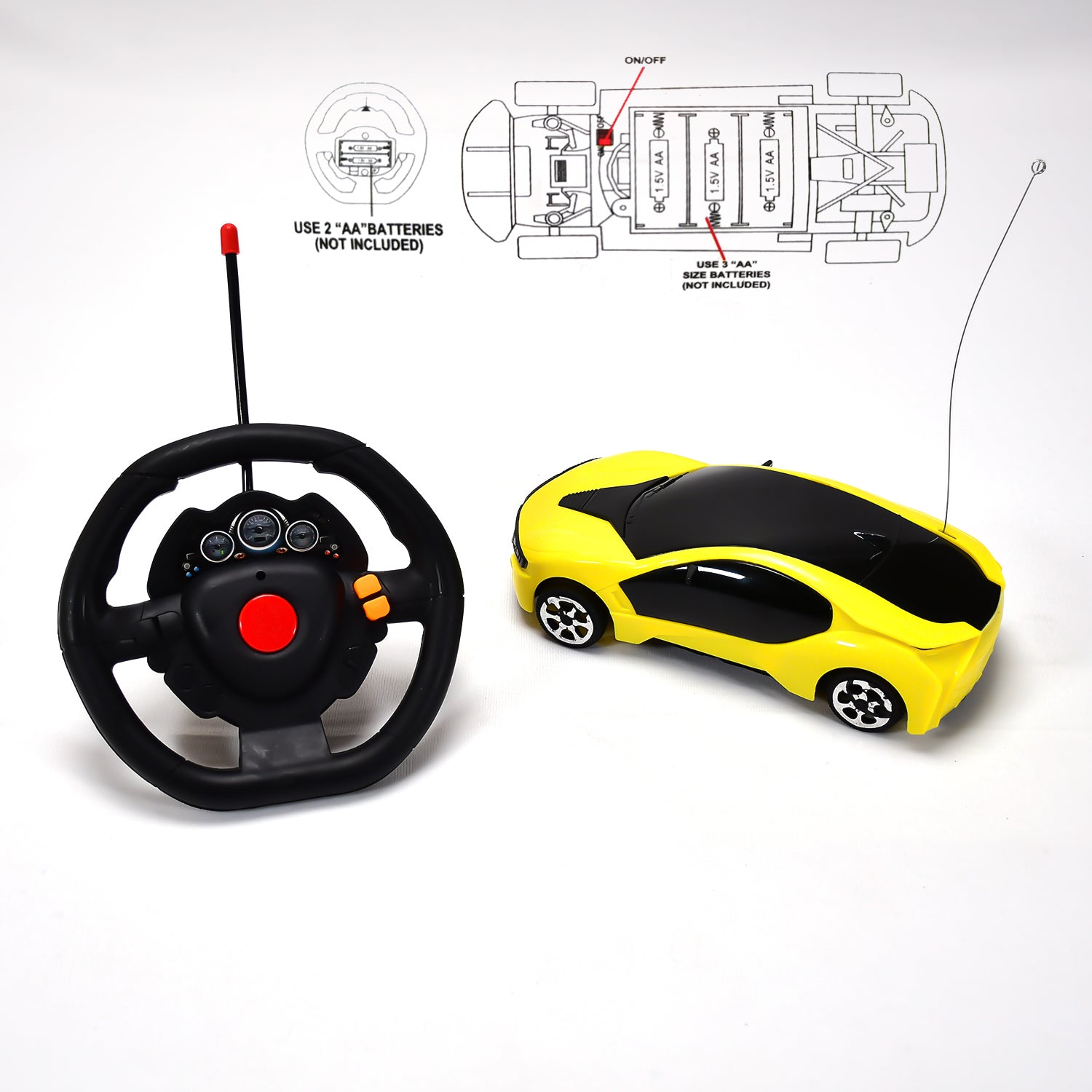 Wukusy 4465 Racing Fast Steering RC car for kids, modern and attractive remote control toy featuring sleek design and vibrant colors.