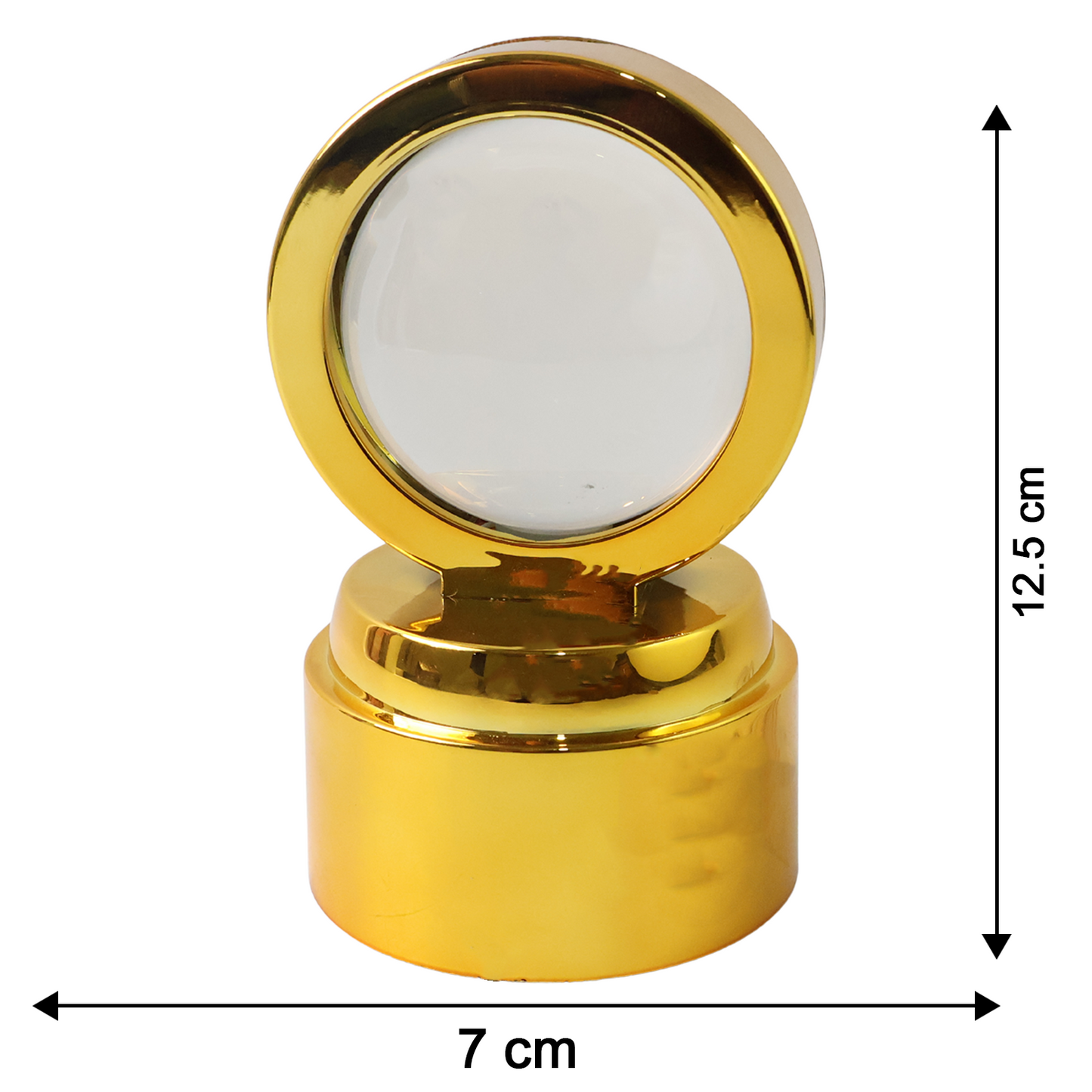 Wukusy Bajrang Bali 3D crystal ball night light with LED illumination, suitable for office decor, featuring detailed religious figure design.