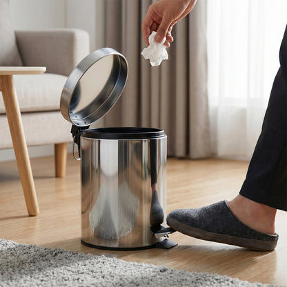 Premium Stainless Steel Pedal Dustbin With Close Lid (1 Pc3 Ltr)