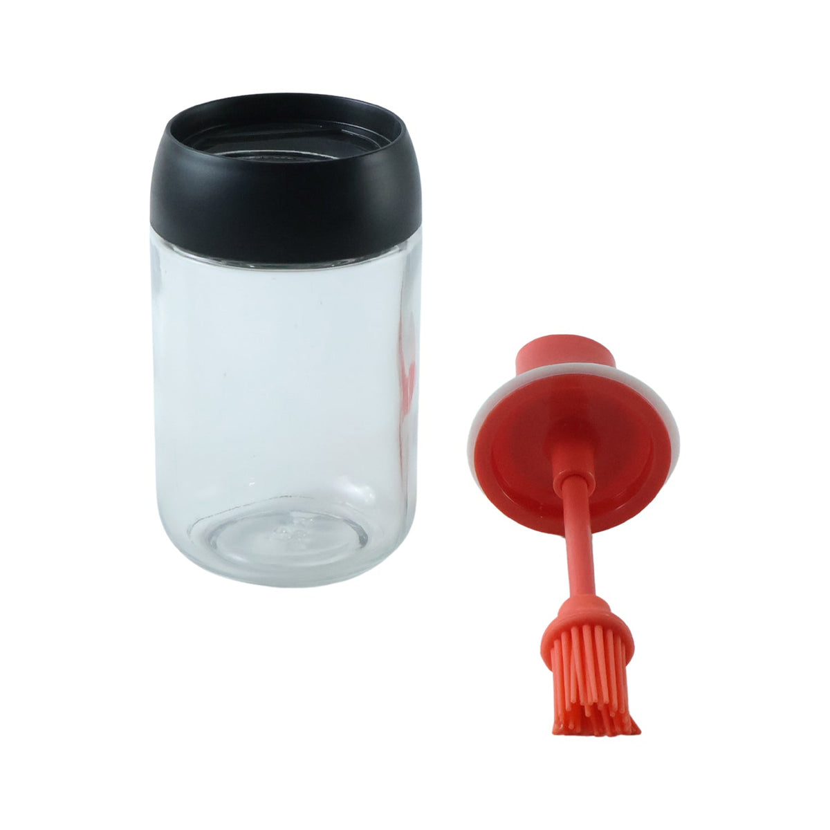 250 Ml Glass Oil Dispenser Bottle With Silicone Brush For Kitchen Cooking (1 Pc)