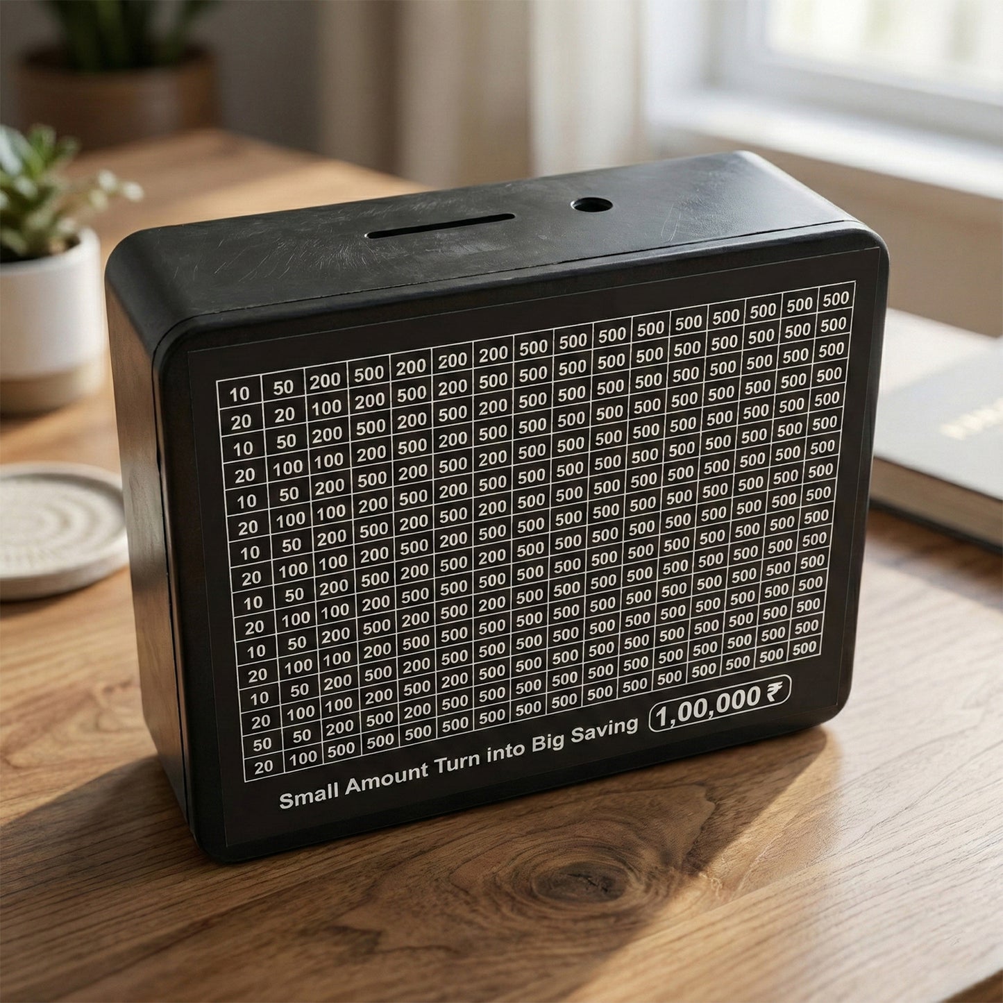 Reusable Savings Tracker Money Box (1 Pc)