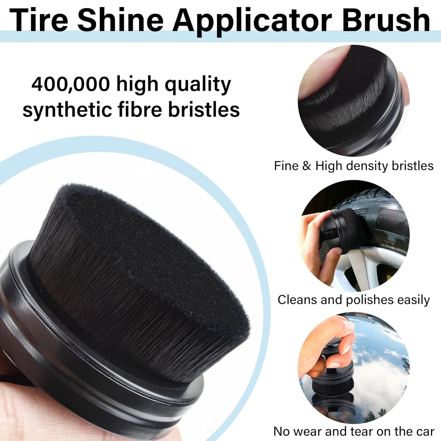 Car Multipurpose Cleaning Brush For Tyre Dashboard And Interior Detailing (1 Pc)