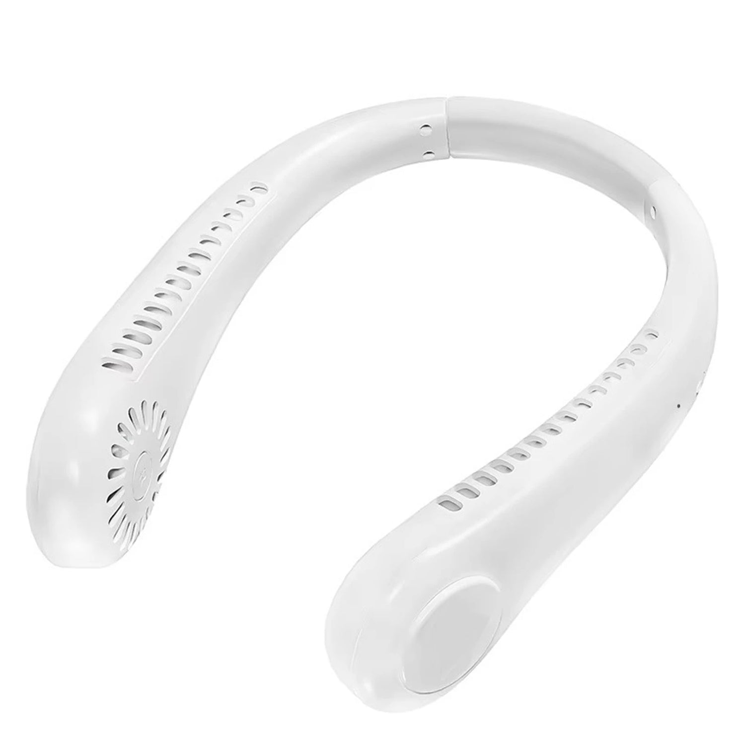 Portable Rechargeable Neck Fan (1 Pc White Color)