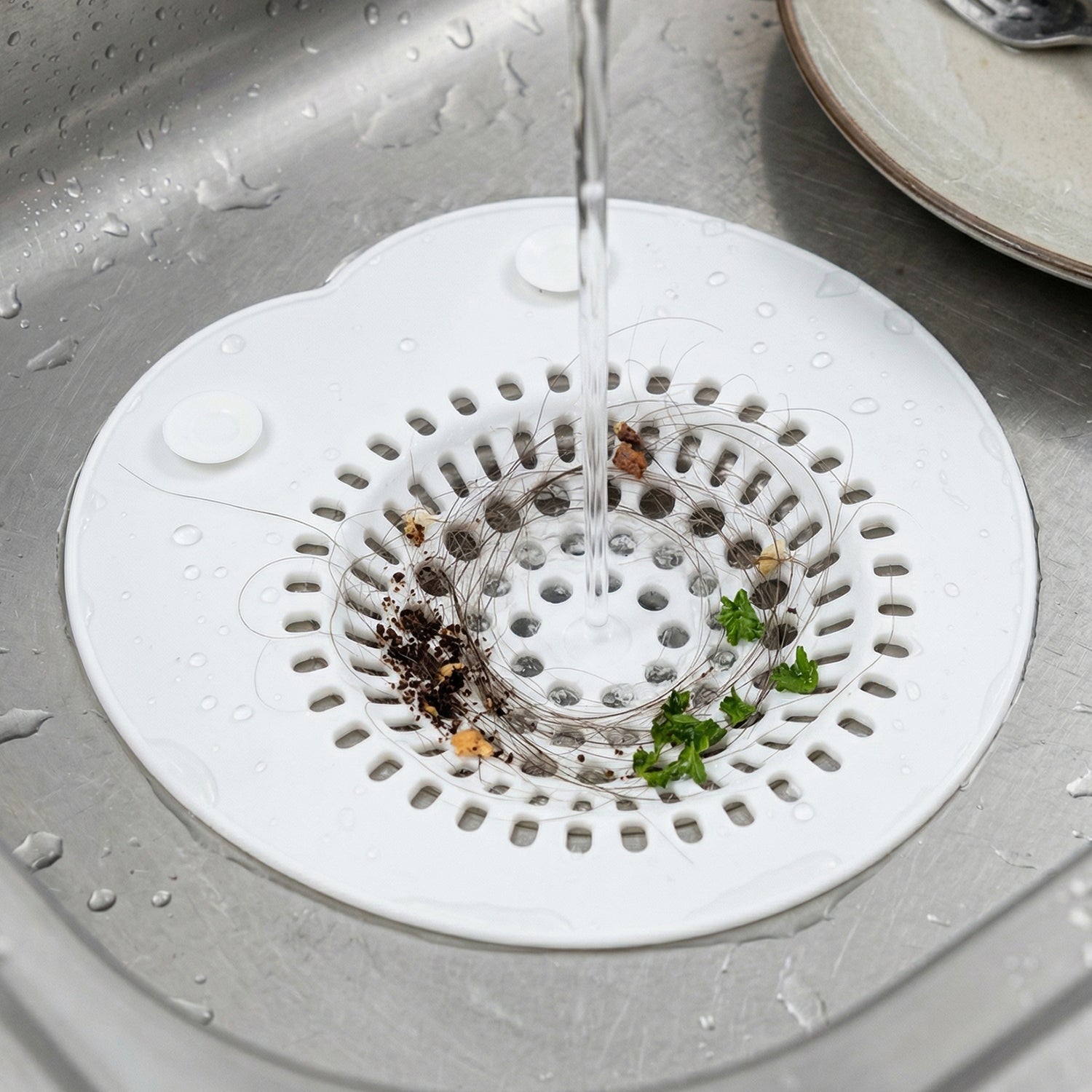 Flexible Silicone Sink Drain Strainer (1 Pc)