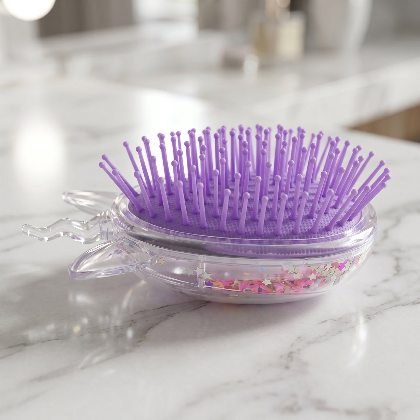 Cute Unicorn Theme Magic Floating Glitter Hair Comb (1 Pc)