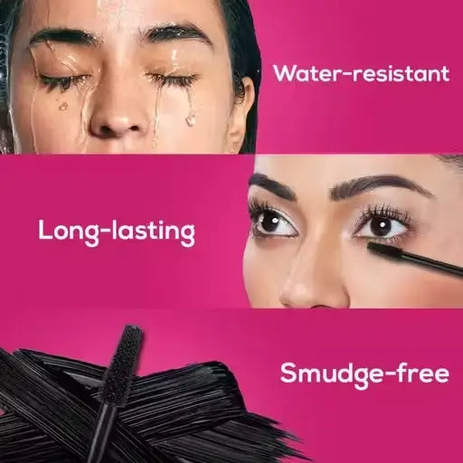 2X Volume Mascara – Smudgeproof, Curling, Long-Lasting (Pack of 1)