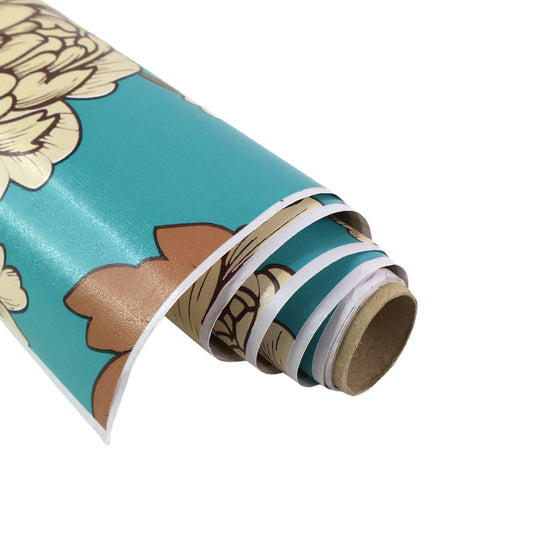 Premium Floral Decorative Wallpaper Roll 45 Cm X 1 Meter (1 Pc)