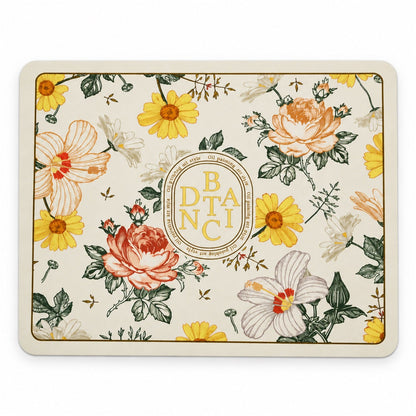 Wukusy floral print absorbent bathroom mat, quick-drying bath mat in 50x40 cm with colorful floral design.