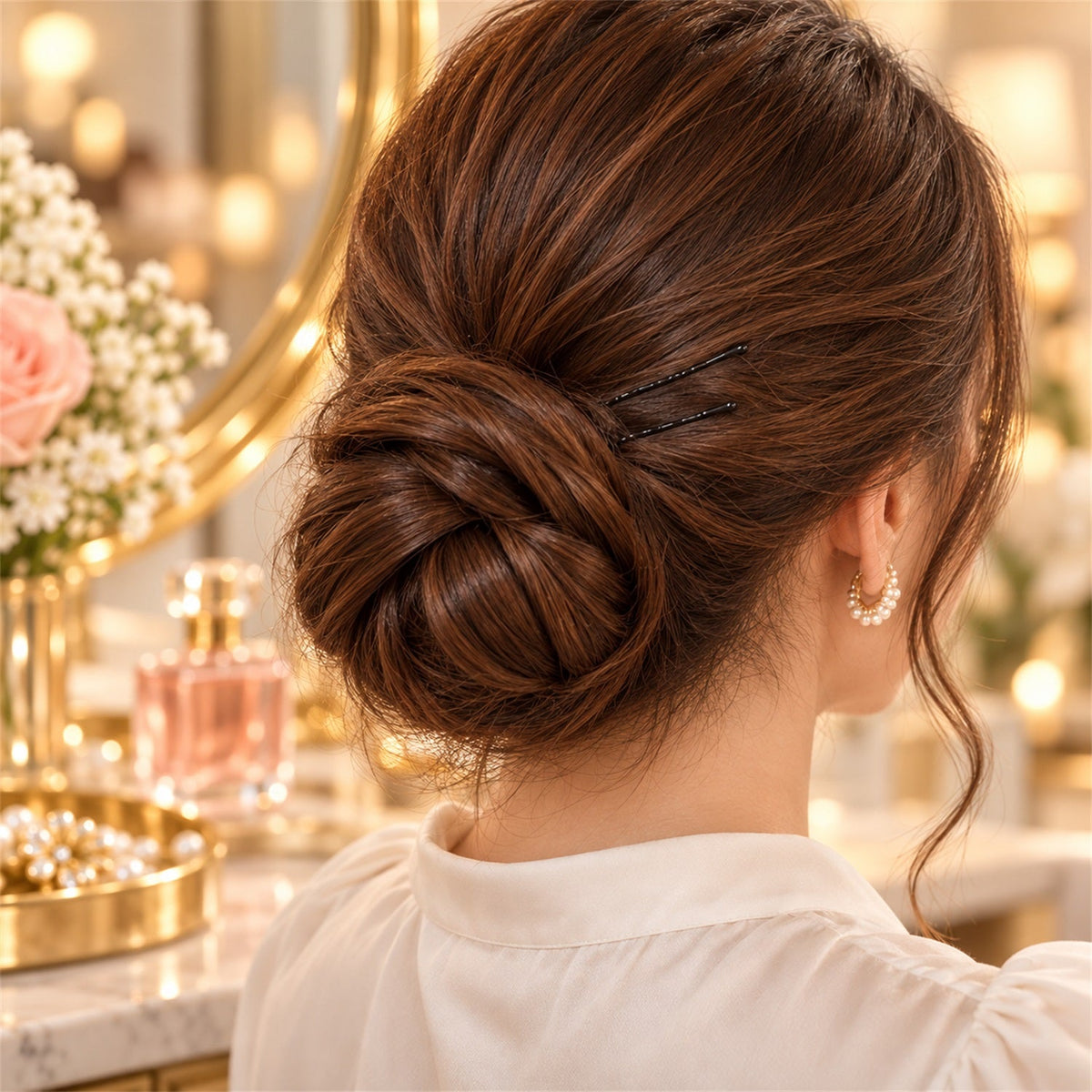 Set of 20 Wukusy metal bobby hair pins with wavy grip and rounded tips for secure everyday styling on hair.