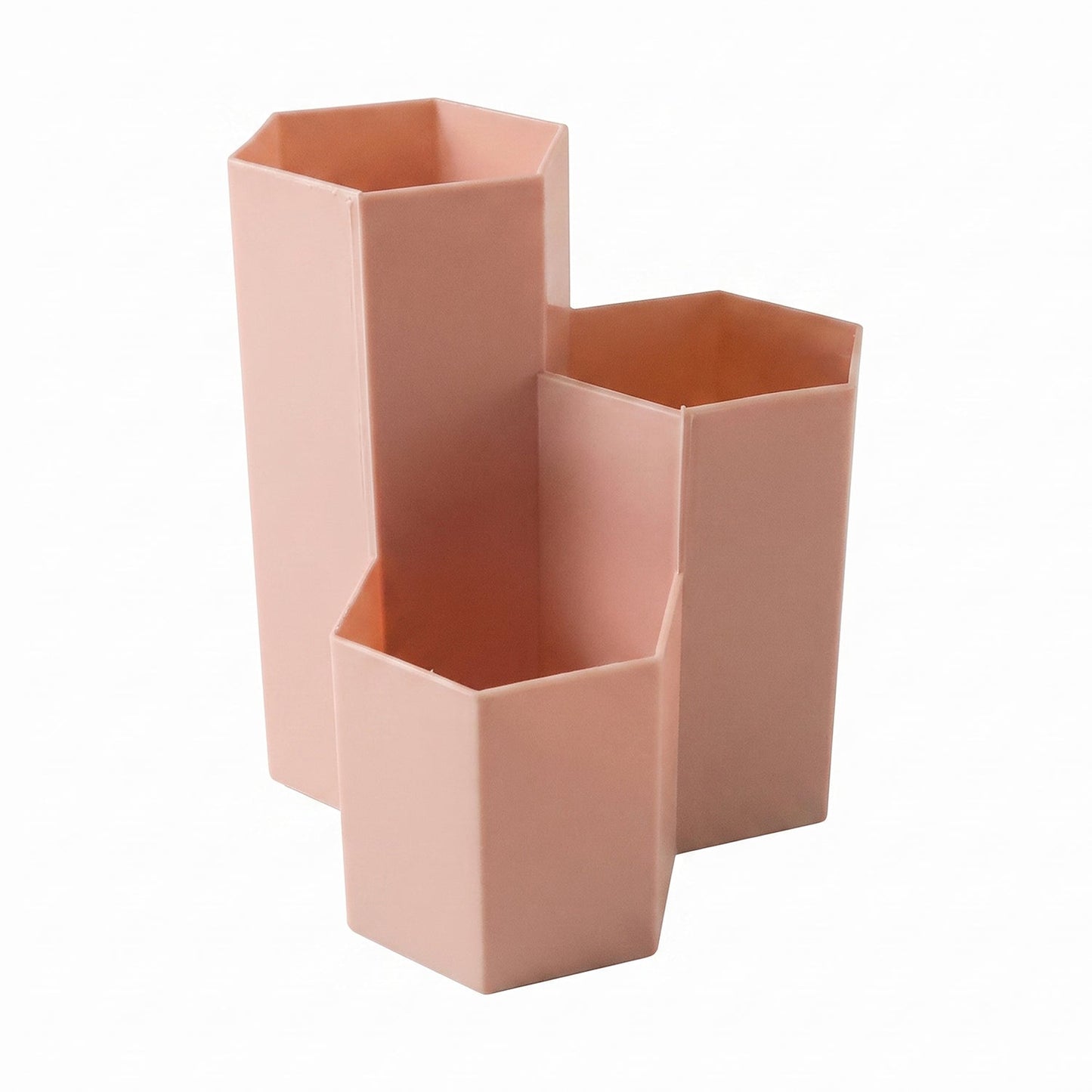 Plastic Multi Compartment Desktop Organizer Box For Pen And Stationery (1 Pc)