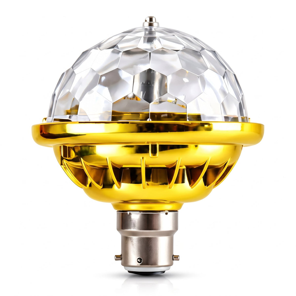Rotating Multicolour Led Disco Party Bulb With B22 Base For Home (1 Pc)