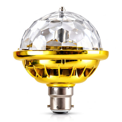 Rotating Multicolour Led Disco Party Bulb With B22 Base For Home (1 Pc)