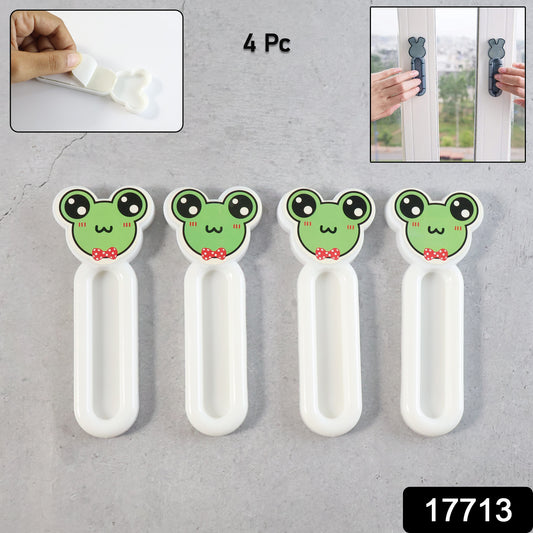Set of four Wukusy Self Stick Push Pull Helpers for easier opening and closing of doors and drawers in home and kitchen use.