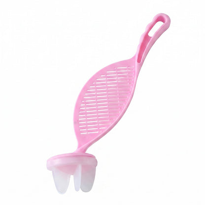 Plastic Rice Washing Strainer Spoon With Handle For Kitchen Draining Tool (1 Pc)