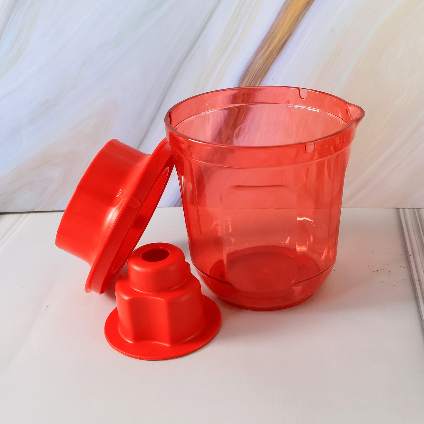 Wukusy Supermom Corn Cutter with steel blades, designed for kitchen use, showing the sharp cutting blades and handle in a home setting.