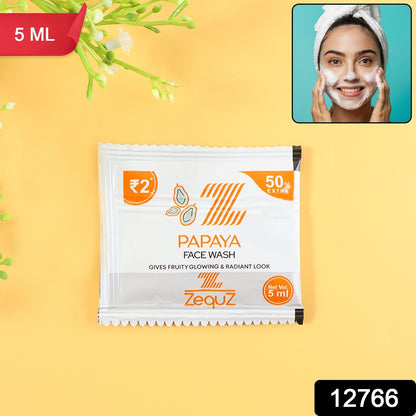 Zequz Papaya Face Wash Sachet (5 Ml  1 Pc)