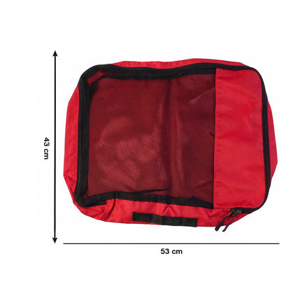 Wukusy 4-in-1 travel organizer packing cubes set with four nylon storage bags for efficient suitcase organization