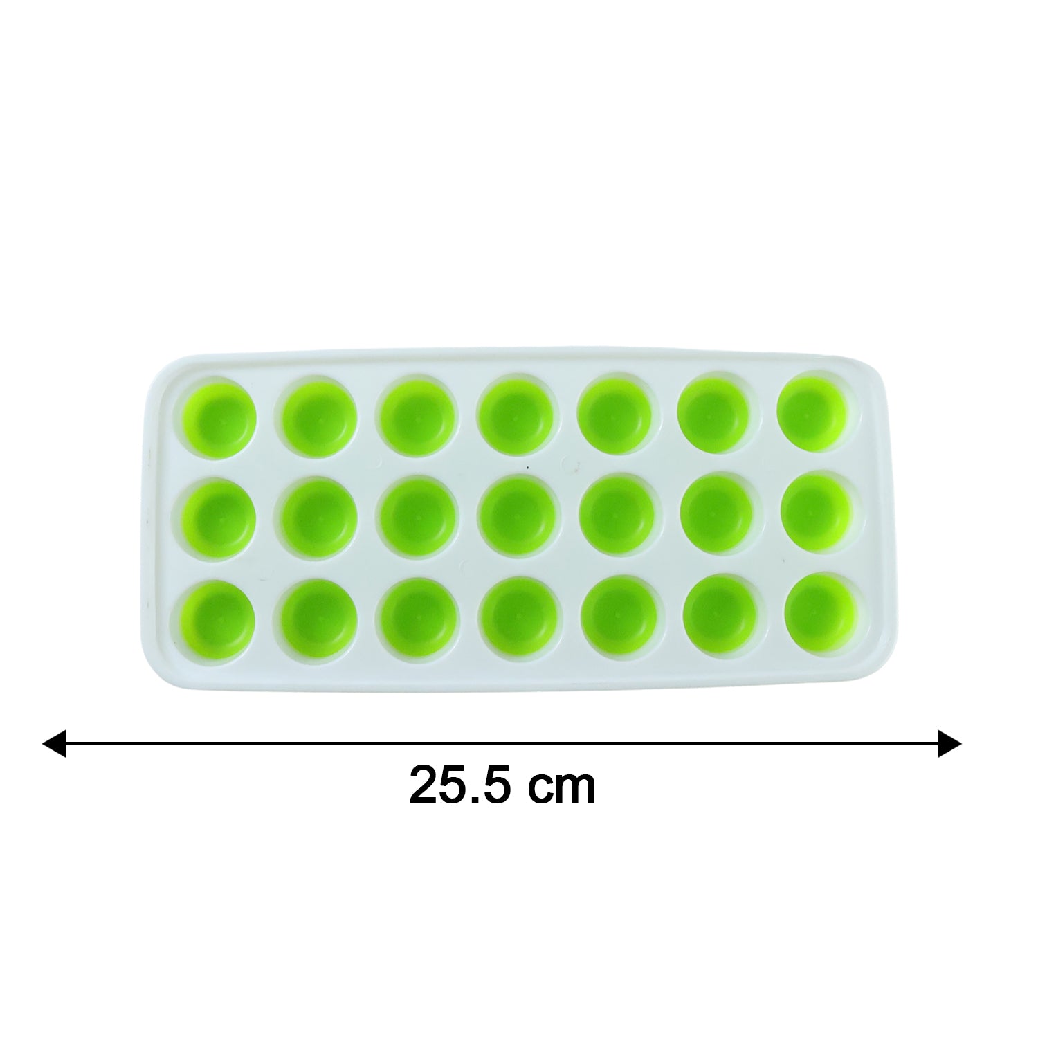 21 Grid Plastic Round Pop Ice Cube Tray With Lid (1 Pc)