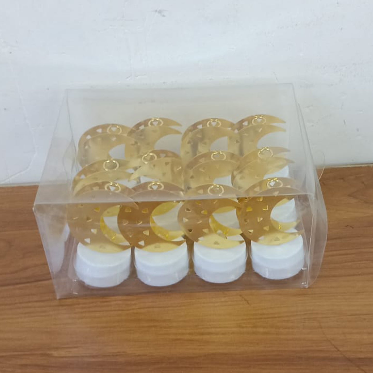 Decorative Moon Shaped Flameless Led Candles (12 Pc)