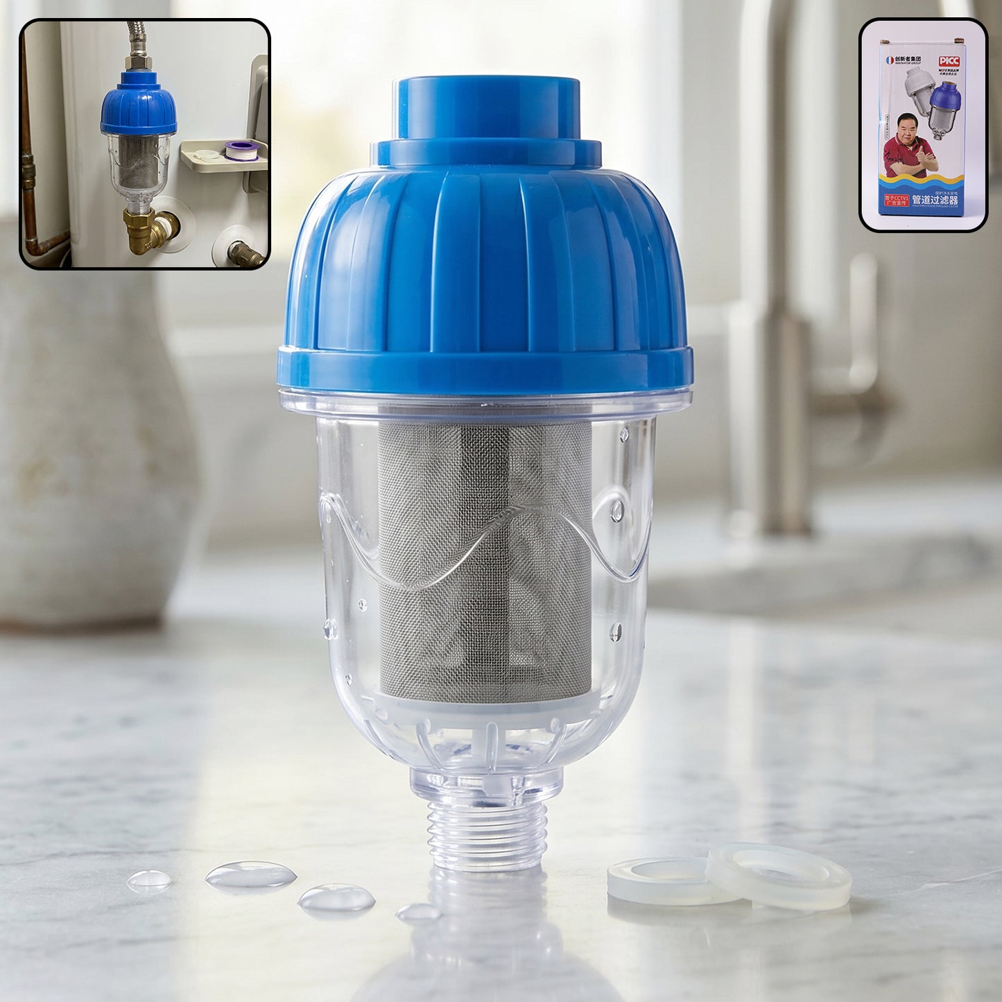 Hard Water Shower Filter Multi-layer Purification Filter For Bathroom (1 Pc)