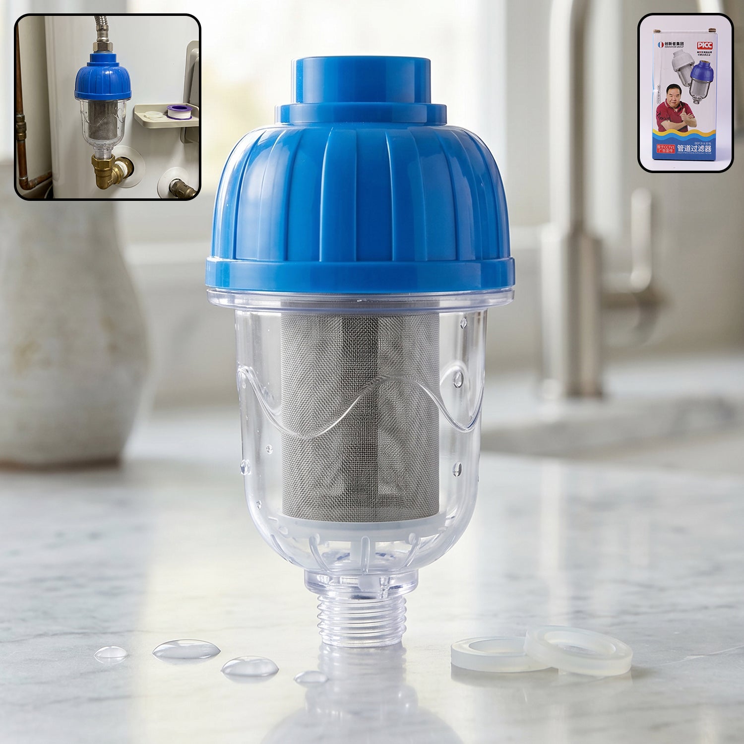 Hard Water Shower Filter Multi-layer Purification Filter For Bathroom (1 Pc)