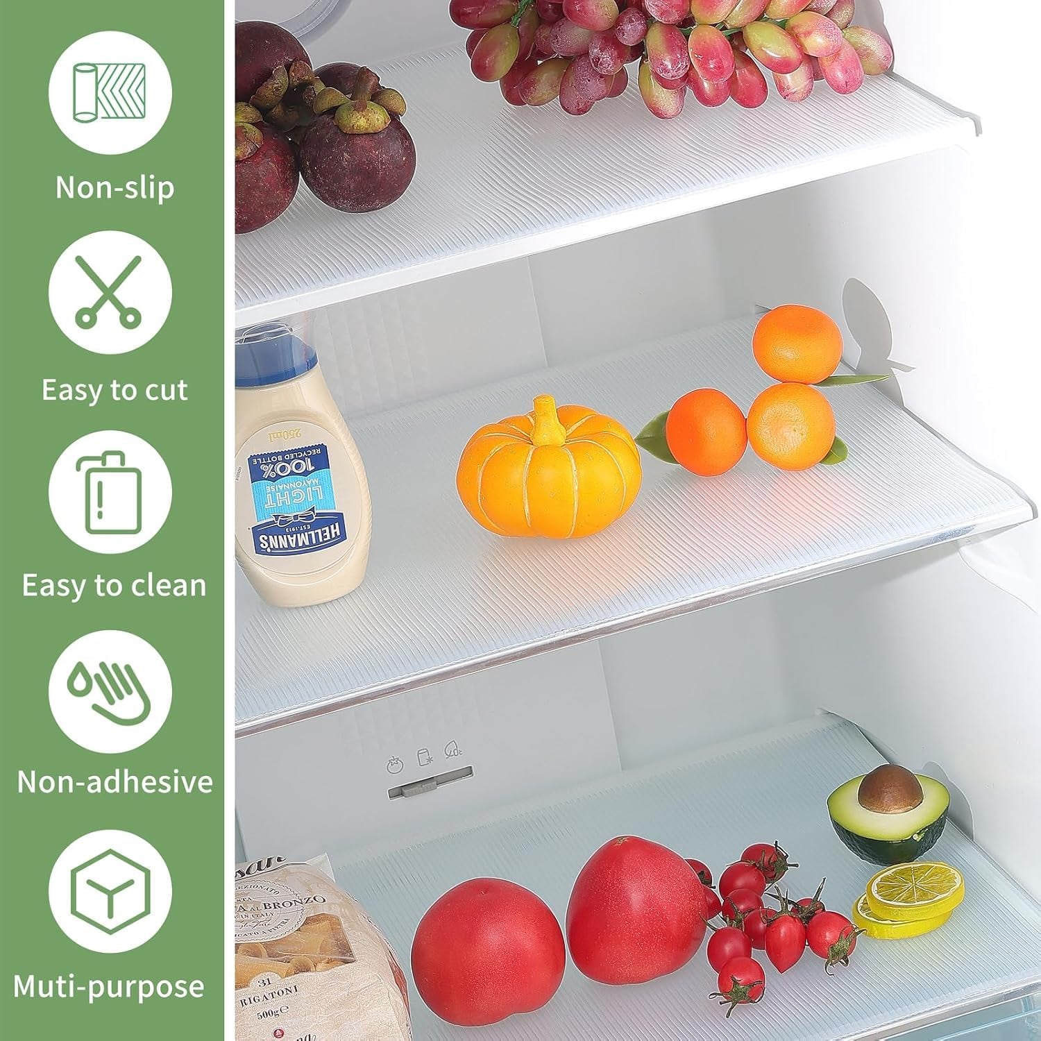 Transparent Plastic Fridge Mat 45  29 Cm (1 Pc)