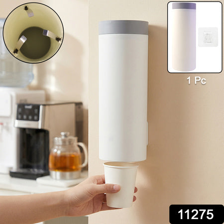 Wall Mounted Disposable Paper Cup Holder Storage Dispenser Box