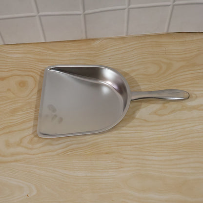 Heavy Duty Metal Dustpan Stainless Steel Dust Pan With Handle (1 Pc)