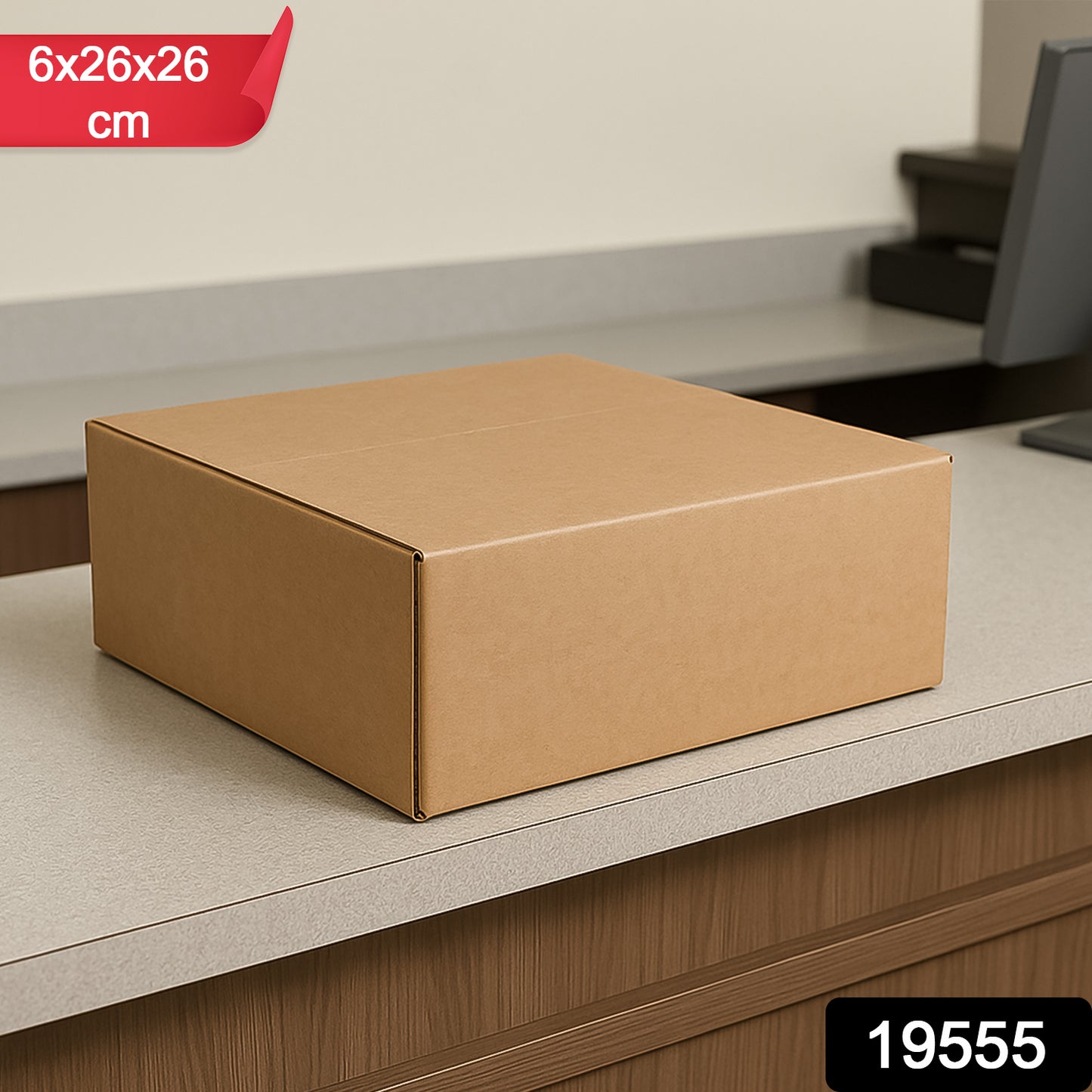Heavy-duty Brown Box For Product Packing (6x26x26 Cm  1 Pc)