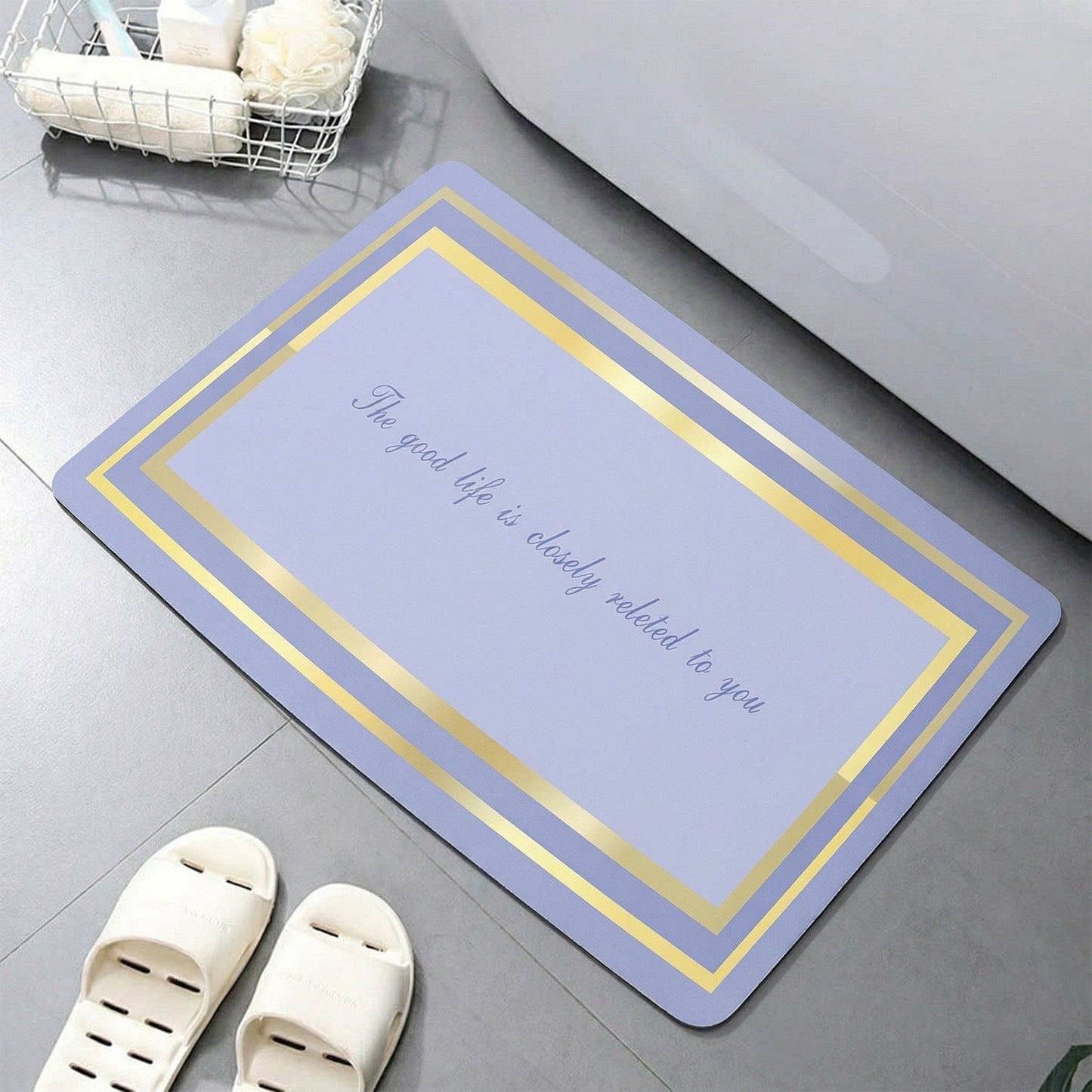 Premium Anti Slip Bathroom Floor Mat (1 Pc 79x50 Cm)