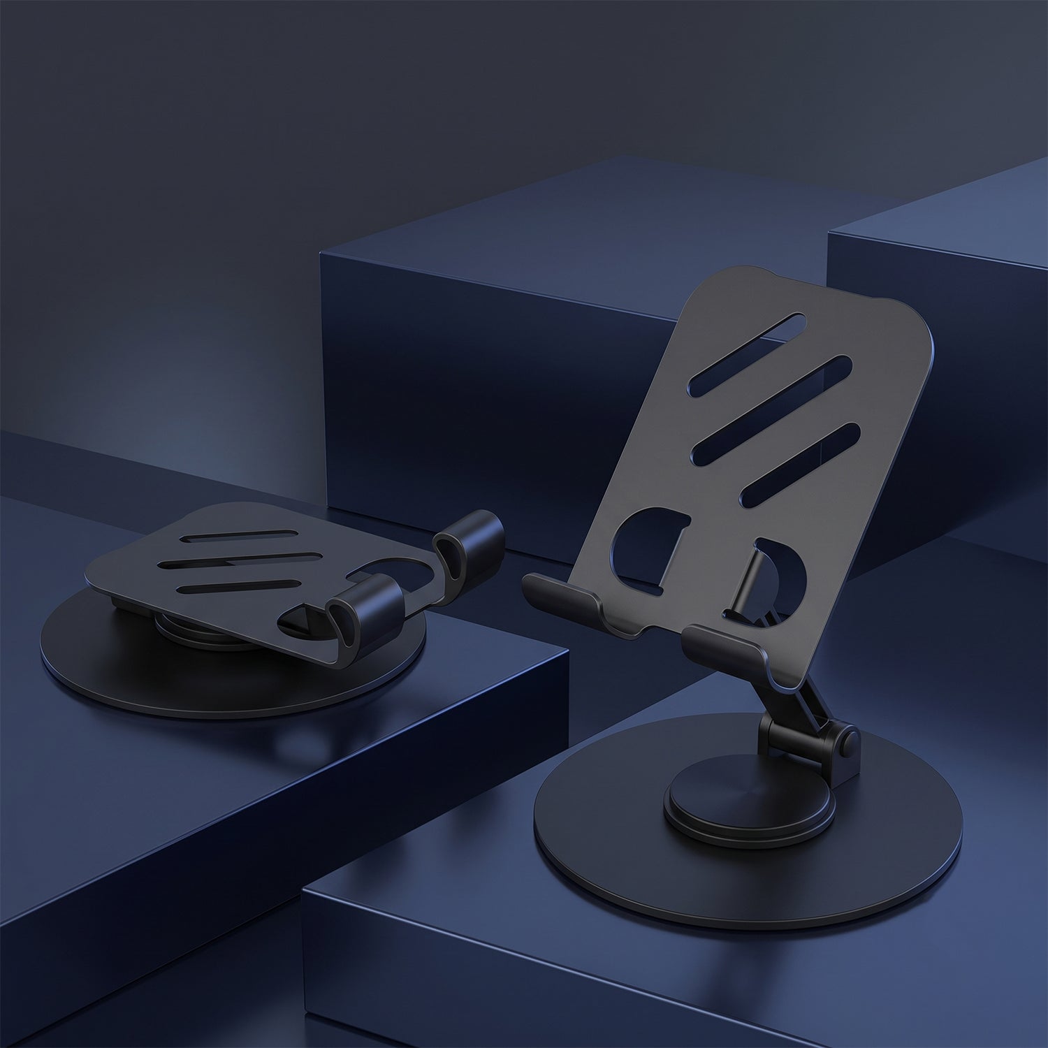 Metal Foldable Mobile Stand 360 Degree Rotating Adjustable Holder (1 Pc)