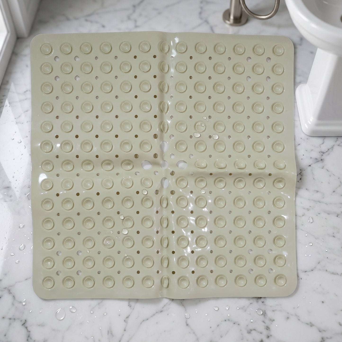 Anti-slip Bath Mat With Suction Cups (1 Pc 53x53 Cm)