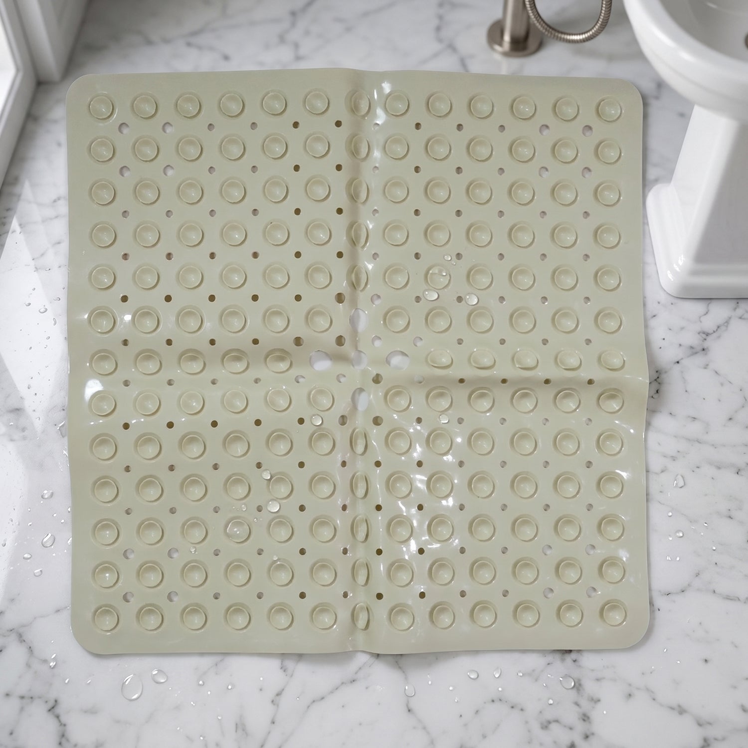 Anti-slip Bath Mat With Suction Cups (1 Pc 53x53 Cm)