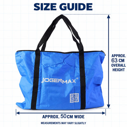 Wukusy multipurpose zipper carry bag with webbing handles, 50x63 cm, used for storage and organization.