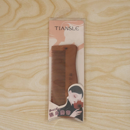 Natural Wooden Hair Comb With Fine Teeth Anti Static For Men And Women (1 Pc)