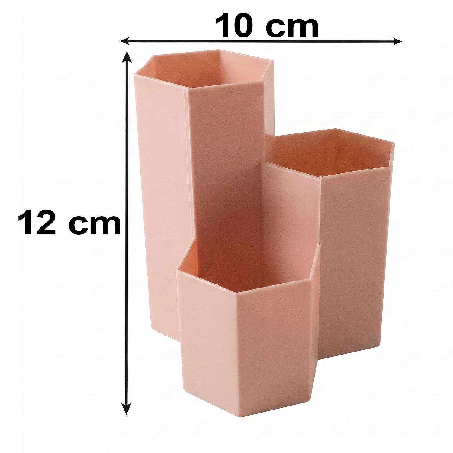 Plastic Multi Compartment Desktop Organizer Box For Pen And Stationery (1 Pc)
