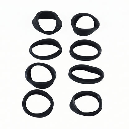 Silicone Luggage Wheel Cover Noise Reducing Protector For Suitcase (8 Pc Set)