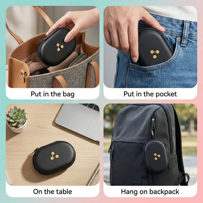 Wukusy wireless earbuds case with durable hard shell protection, compact and sturdy design for safe storage.