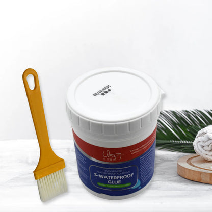 7935 Transparent Waterproof Glue 250g With Brush Leakage Protection Outdoor Bathroom Wall Tile Window Roof Anti-leakage Agent Sealant Glue Roof Sealant Waterproof Gel