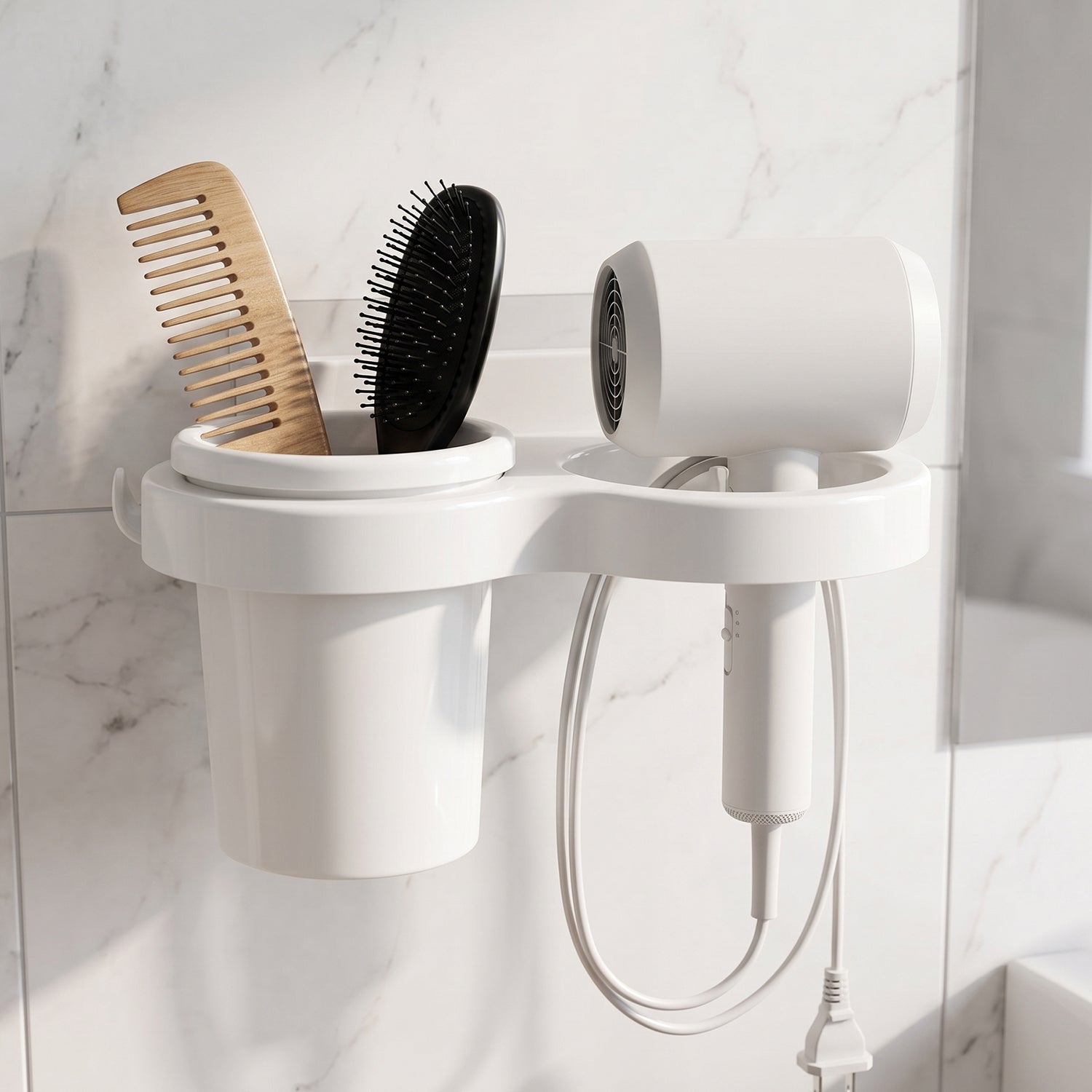Wall Mounted Toothbrush Holder Set (1 Set)