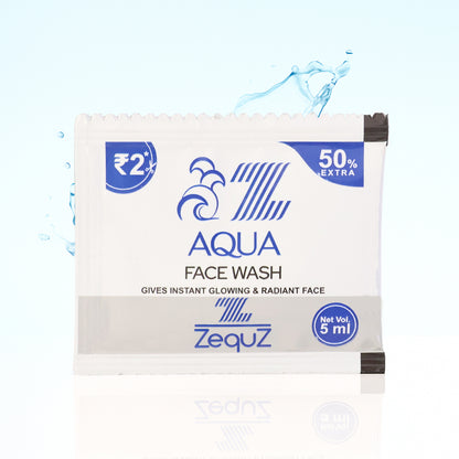 Zequz Aqua Face Wash Sachet (5 Ml  1 Pc)
