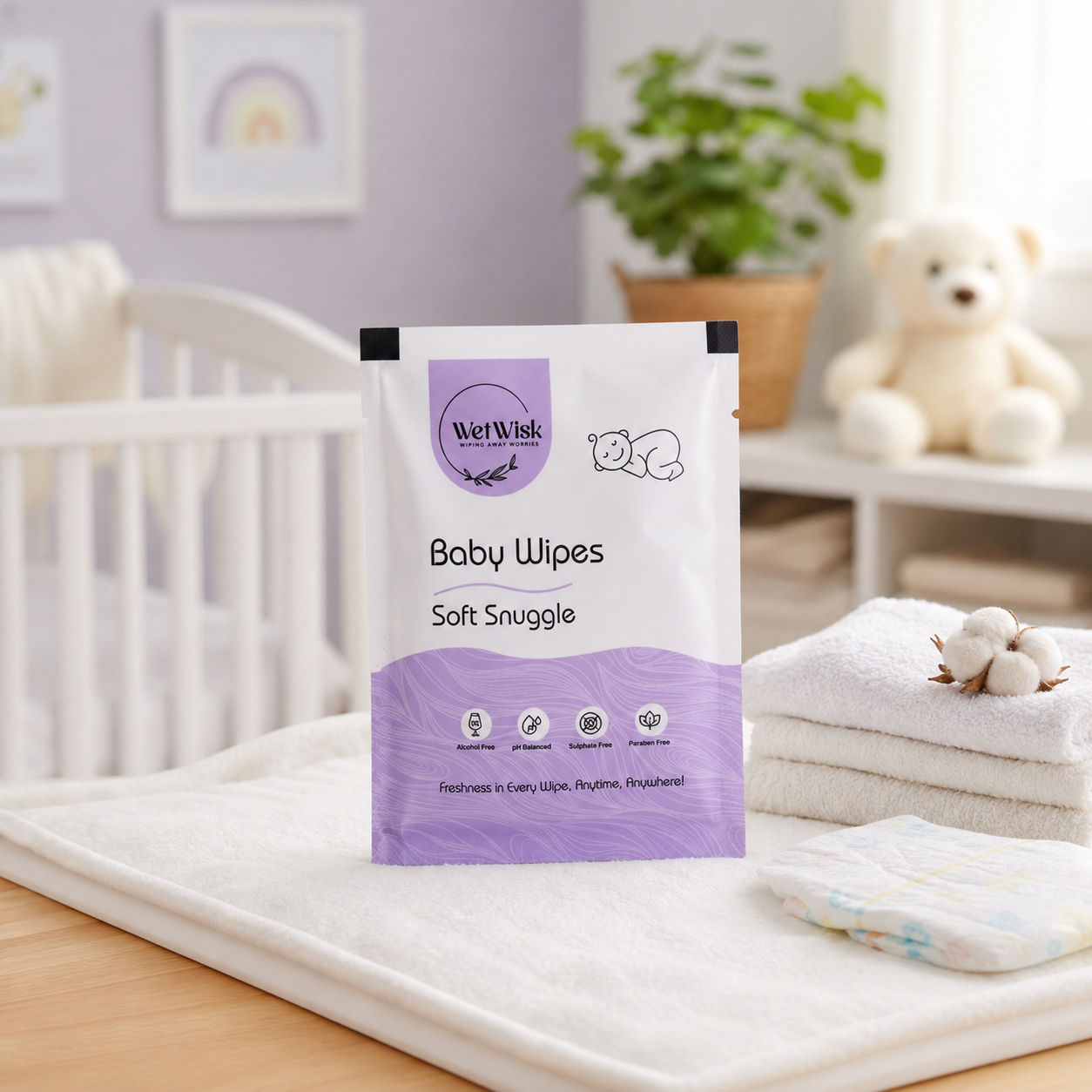Soft Snuggles Baby Wet Wipes Gentle Soft Cleansing For Babies Kids (1 Pc)