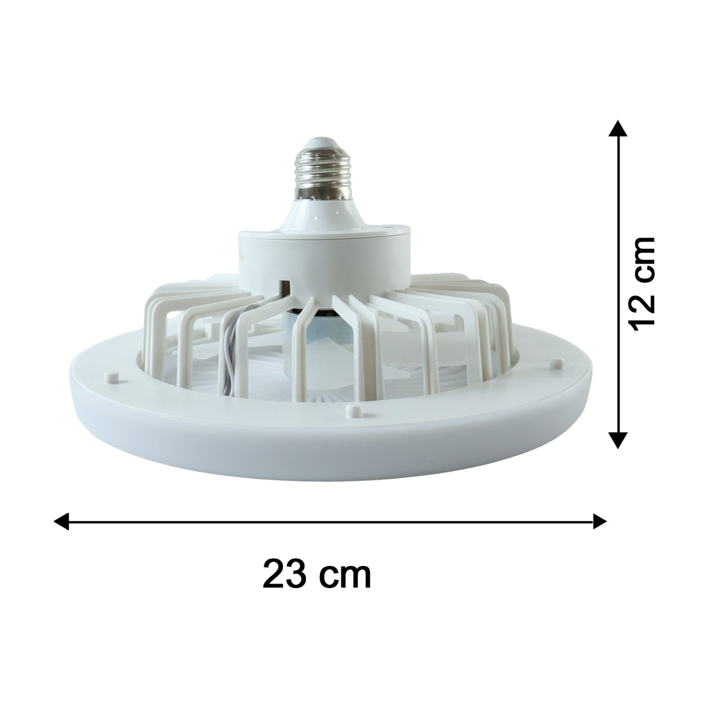 Remote Control Ceiling Fan With Light E27 Socket Led Lamp Fan For Home (1 Set)