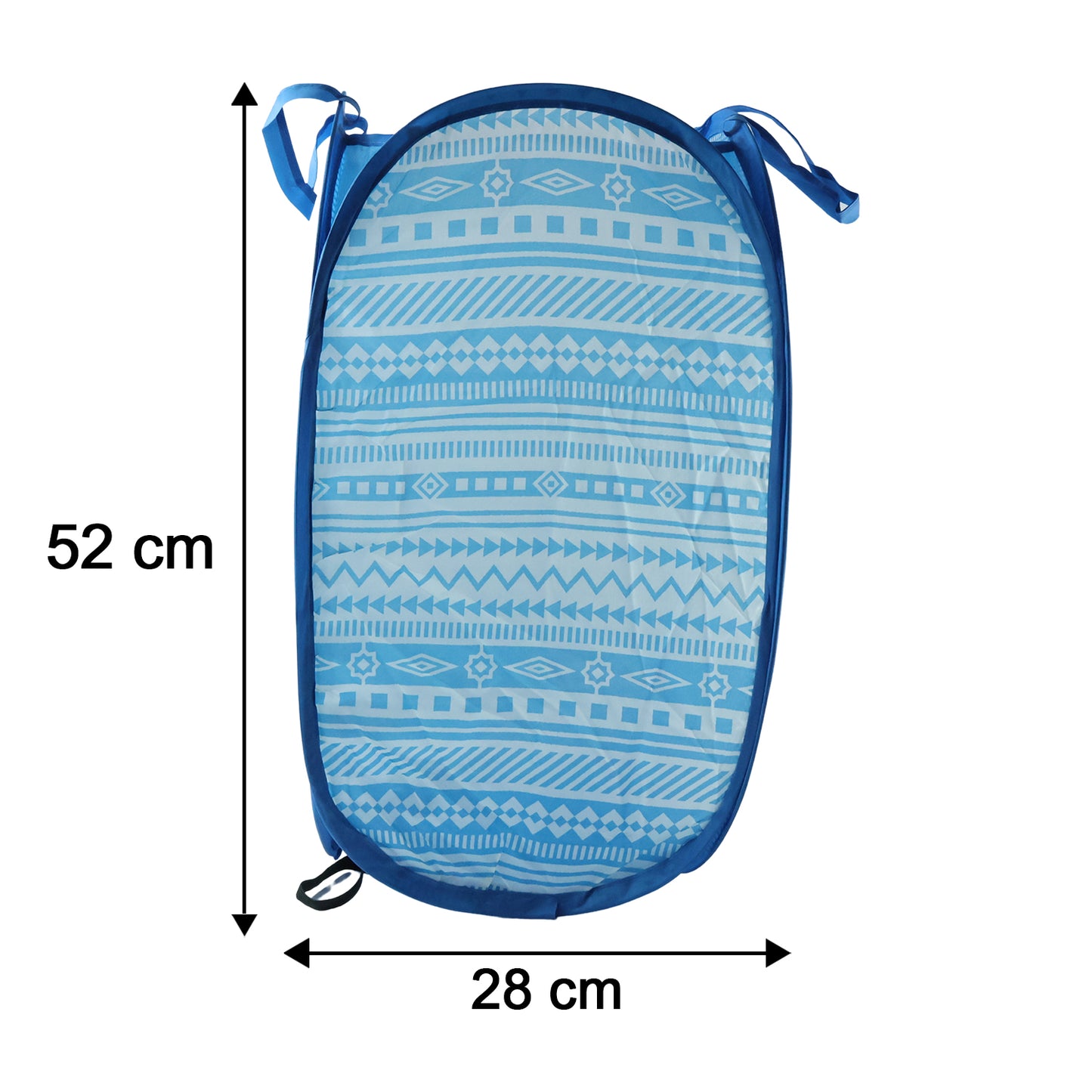 Foldable Laundry Basket Fabric Mesh Clothes Hamper Storage Bag (1 Pc52x30x30cm)