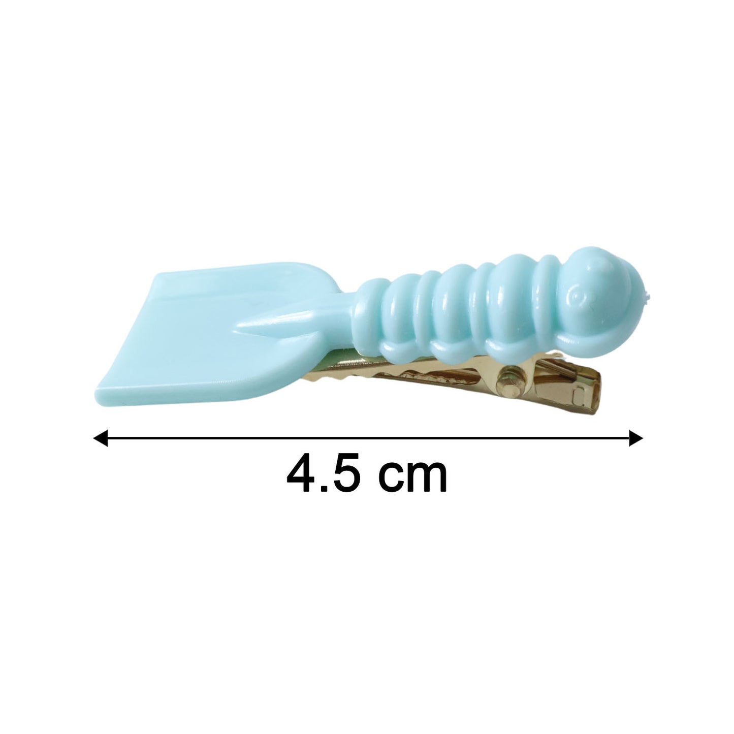 Set of two Wukusy mini leaf-shaped spade hair clips with cute, detailed design for adding charm to hairstyles.