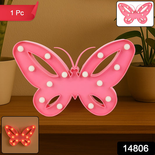Butterfly Shape Led Decorative Night Light (1 Pc)