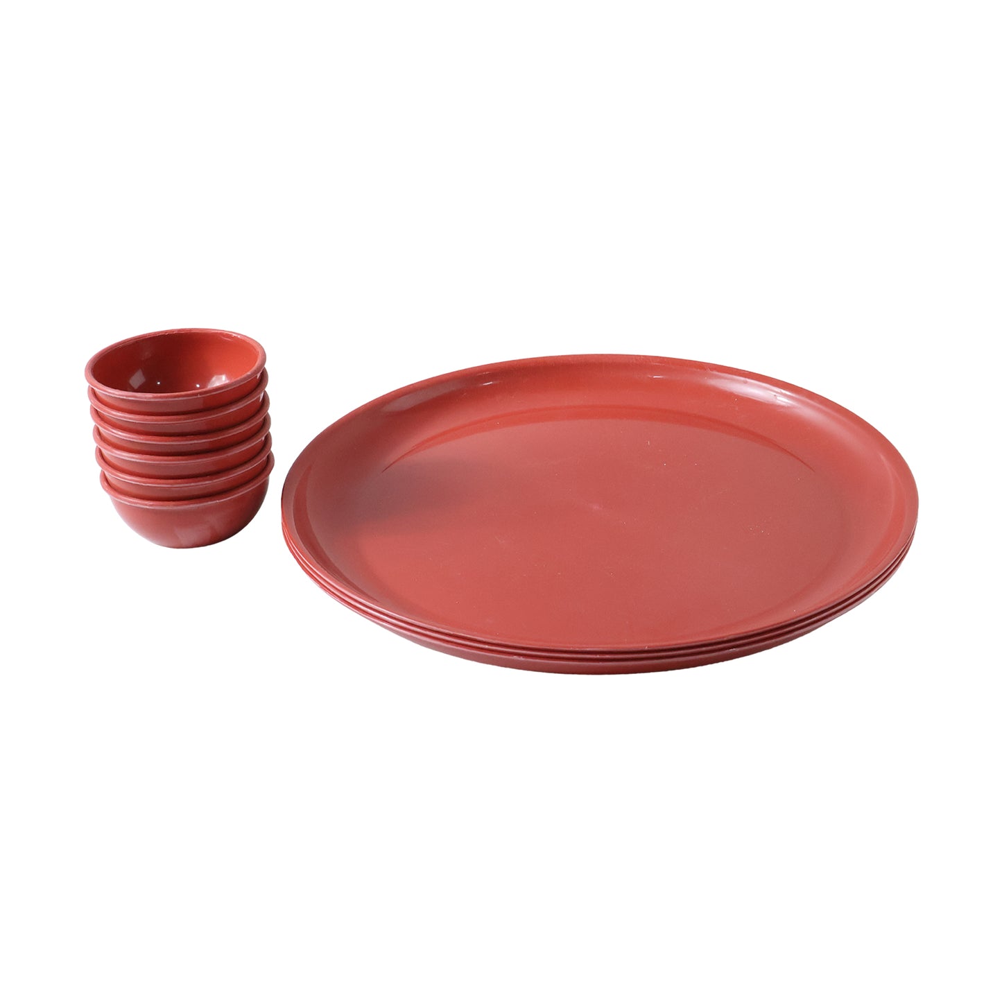 Multipurpose Serving Plate And Bowl Set 3 Plate 6 Bowl (Mix Color)